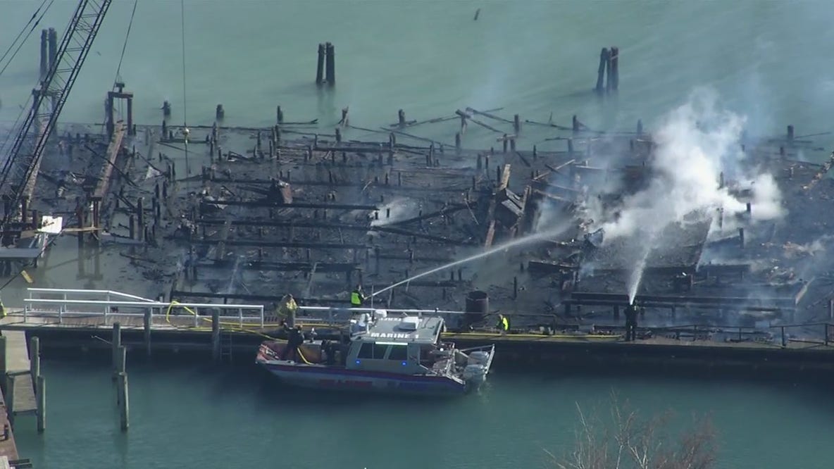 Harsens Island Fire - at least six homes burned